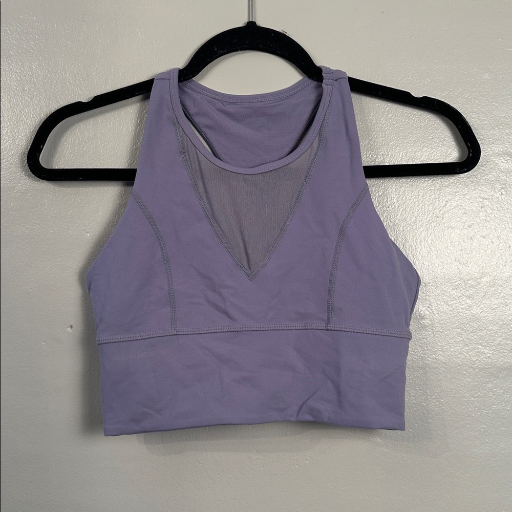 Glyder Womens Athletic Yoga Sports Bra light Purple size Medium